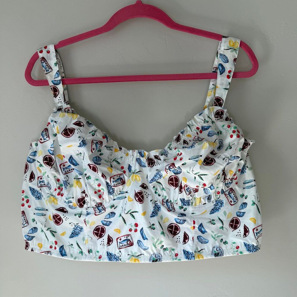 Fruit & Sardine Crop Top | colsie